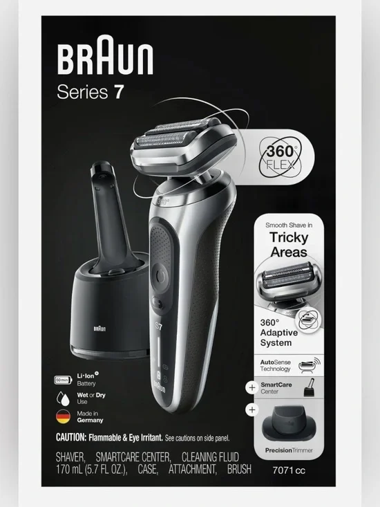 Brand New BRAUN Series 7 360 Degrees Adaptive System Men’s Shaver Retail $179