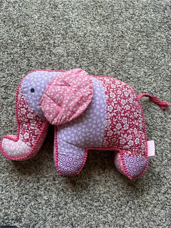 Lil pixies patchwork elephant pillow