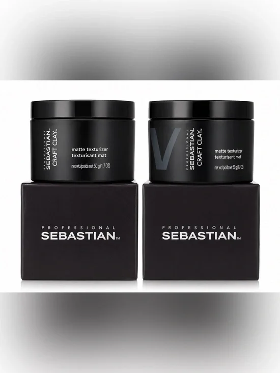 Sebastian Craft Clay Matte Texturizer 1.7 Oz 50g x2 Strong Hold Hair Styling