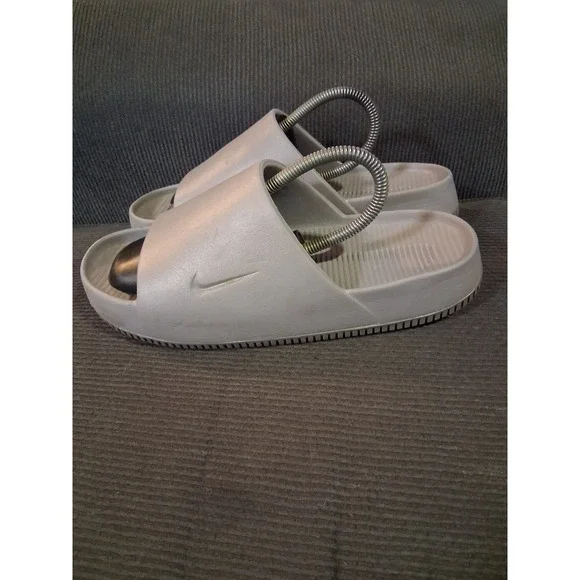 Nike Calm Slide Sesame Tan Mens 11 M11 W12 DX4816-200 Foam Sandals