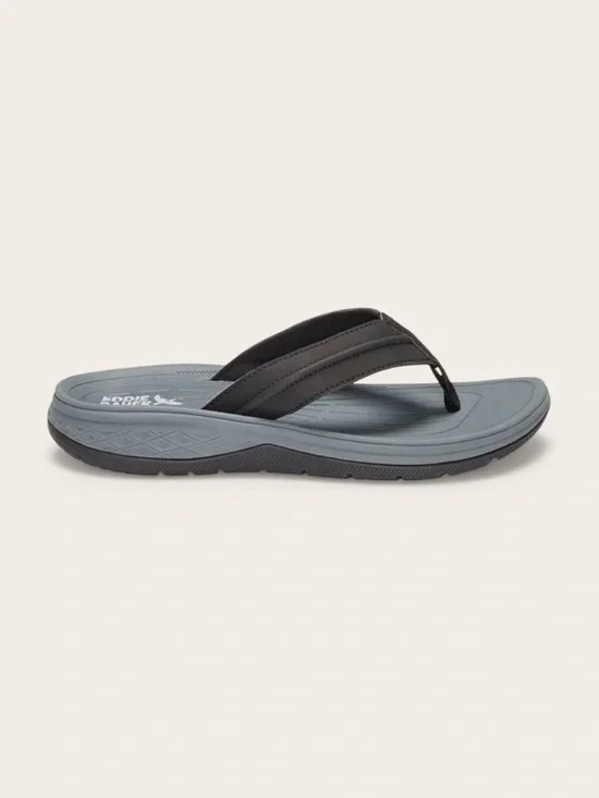 Mens Break Point 2 Flip Flops Black Sandals Comfy Walking Summer 9 10 11 NWT