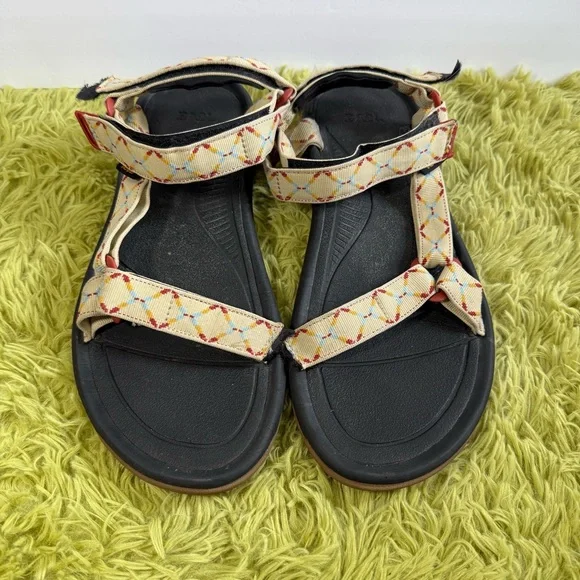 Teva Black Patterned Strap Sandals Size 13 Comfort Outdoor