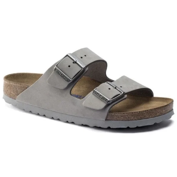 Birkenstock Arizona Sandals Mens 43 10 Tobacco Brown Oiled Leather Slide