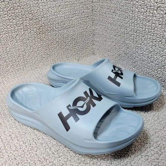 Hoka One One Ora Athletic Slide Blue Black Men's US Size 11