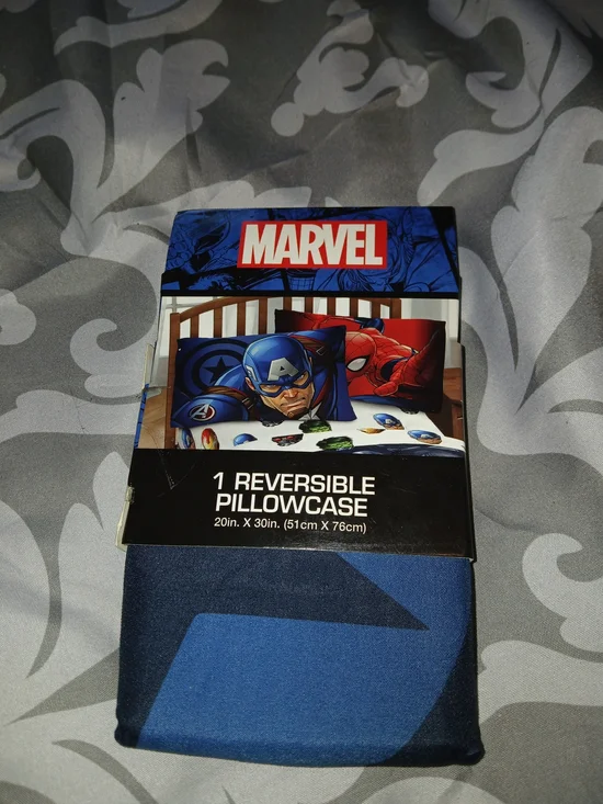 Marvel Reversible Pillowcase - Blue