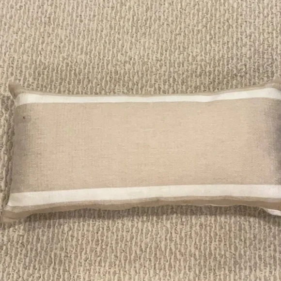 Macy's Tan and Cream Decorative Pillow
