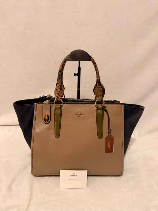 Coach Crosby Carryall in Colorblock Leather