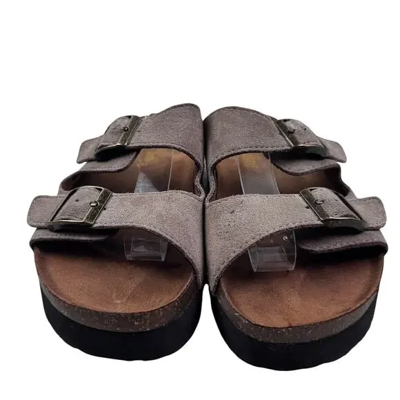 White Mountain Footbeds High Flyer Platform Comfort Footbed Sandals Women's 6