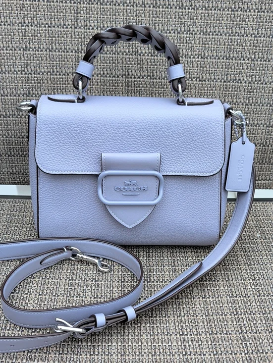 COACH Morgan Top-Handle Satchel With Crossbody Strap (CJ618) EUC