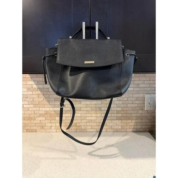 Kate Spade Lilah‎ Crossbody Satchel Black Saffiano