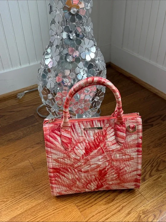 BRAHMIN Small Caroline in Pink Flamingo
