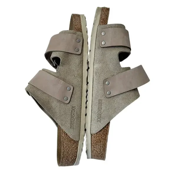 Birkenstock Uji Nubuck Suede in Taupe Men's  Size: EU 43 US 10-10.5 wide