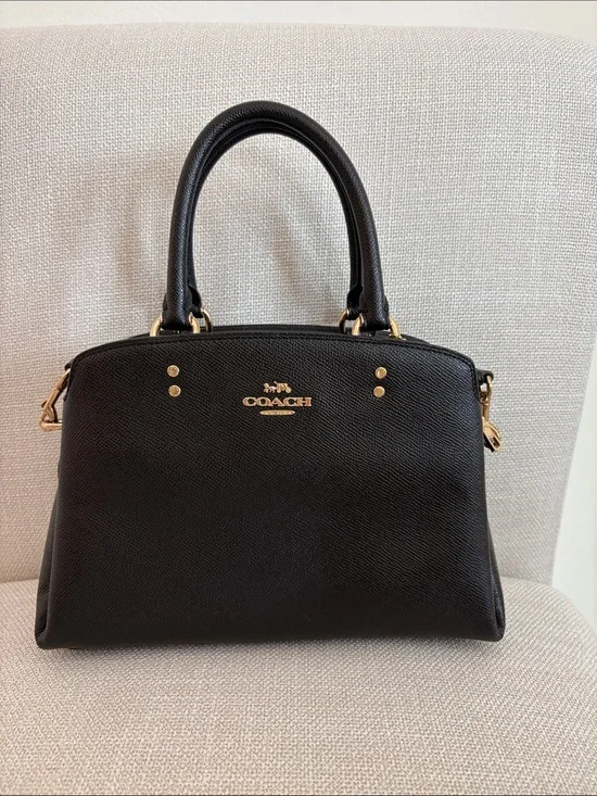 Coach Small black handbag with strap
