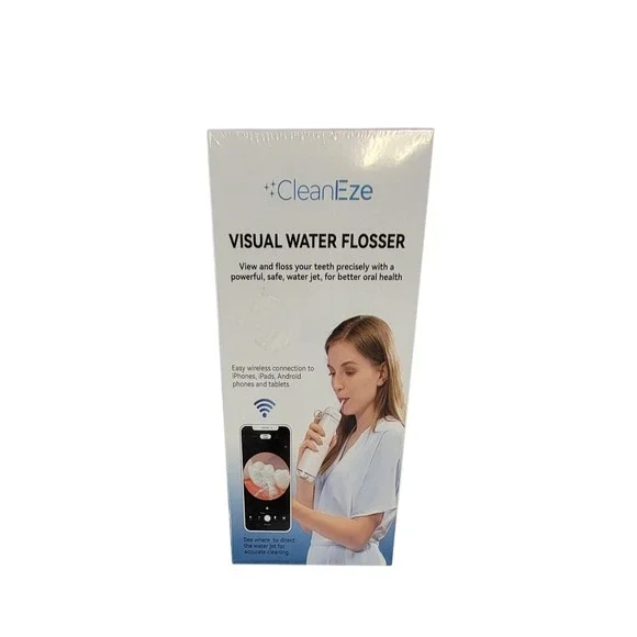 CleanEze Visual‎ Water Flosser HD Images Wireless Connection Rechargeable