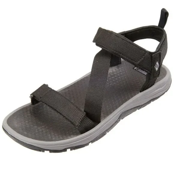 Mens Columbia Wave Train Sandals Black Gray 12‎