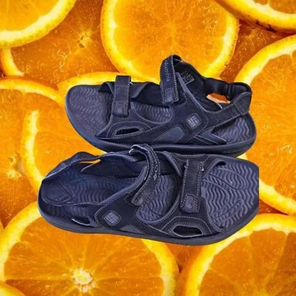Columbia Black Hook and Loop Closure Hiking‎ Sandals Size 13