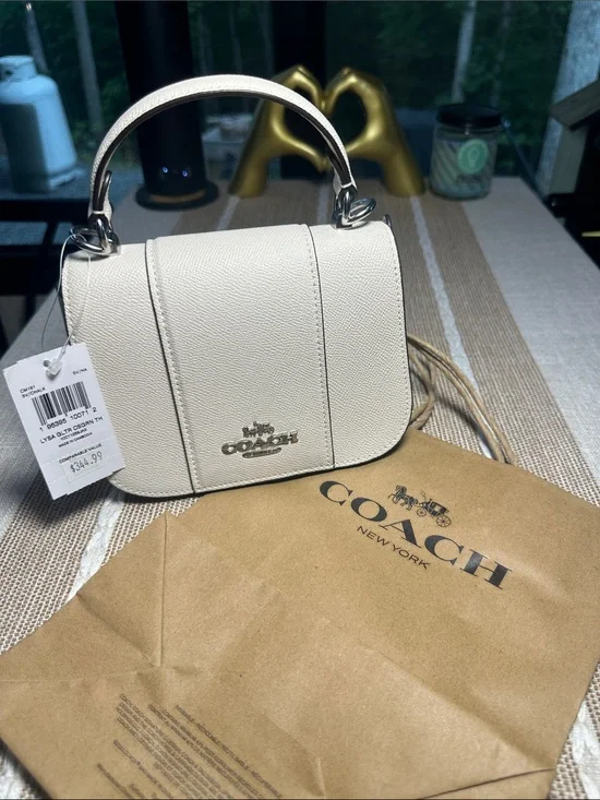 Coach Chalk Small Leather Top-Handle Satchel