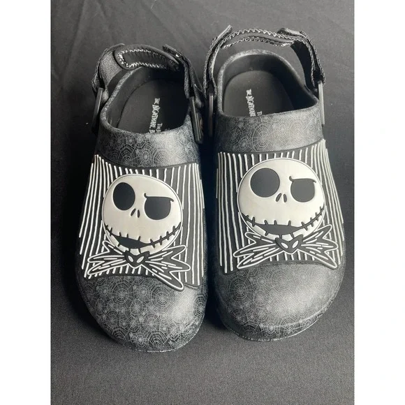 Disney Ground Up Nightmare Before Christmas Jack Skellington Clogs Mens 9