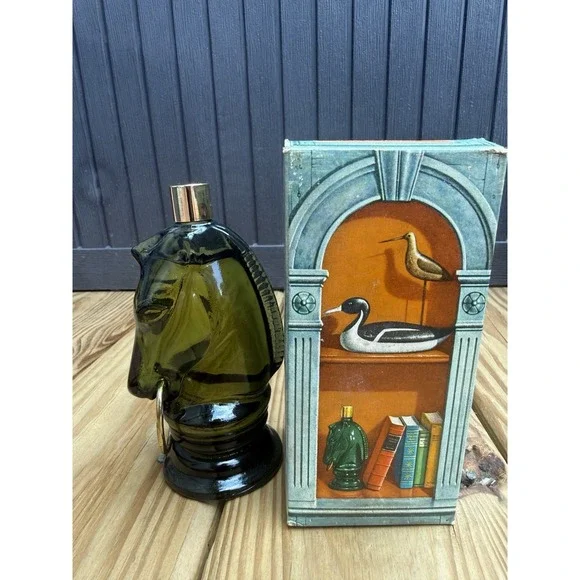 Vintage Avon Pony Decanter Wild Country After Shave 4 Oz NIB Full