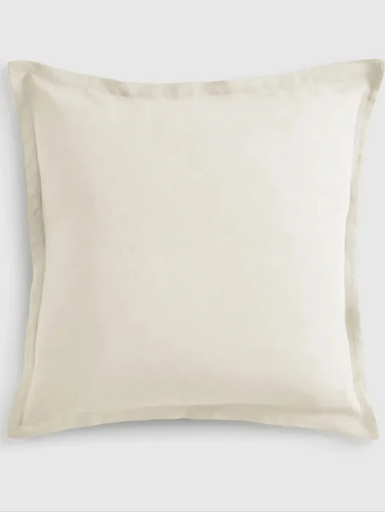 Quince European Linen Euro Sham - Cream