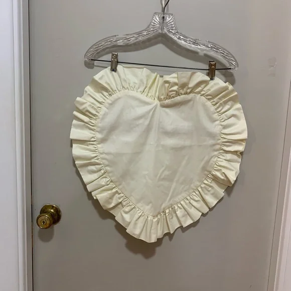 Vintage Heart Shaped pillow cover