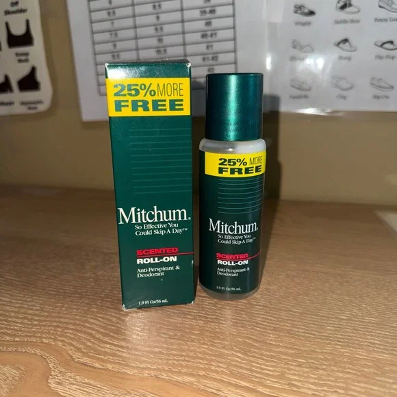 Mitchum Roll-On Deodorant Men 1.9oz Green Scented Maximum Protection Vintage