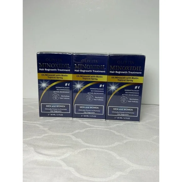 3 Pack 5% Minoxidil Foam - Hair Growth Treatment for Men & Women New And Sealed