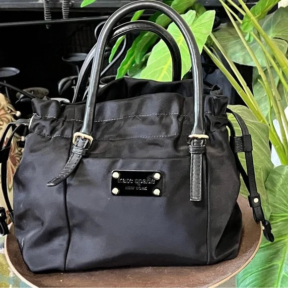 Kate Spade New York Westbury Black Nylon Drawstring Bag