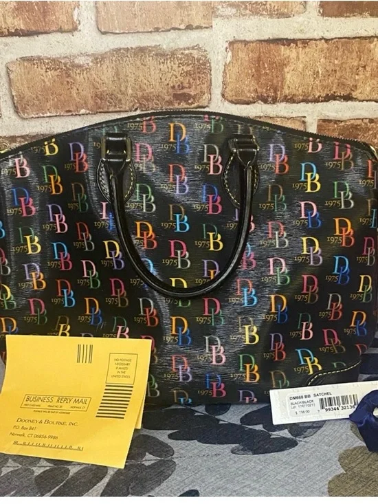 Dooney & Bourke Black Multicolor Darcy missing crossbody strap