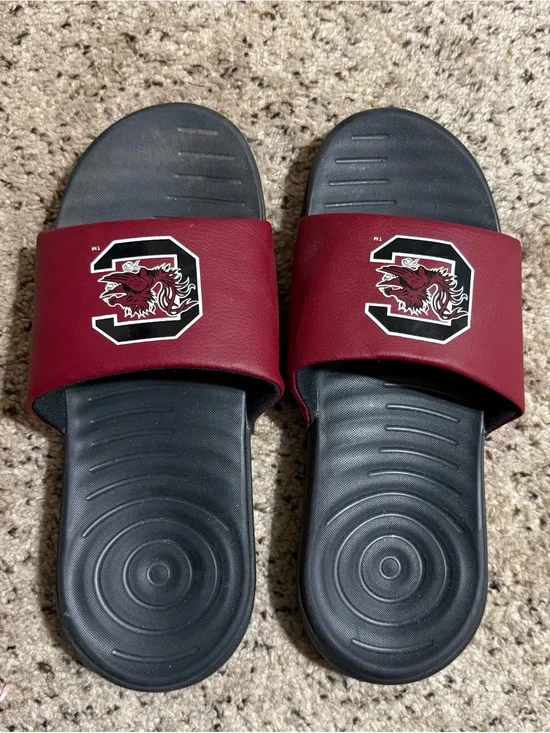 Under Armour Black and Garnet Gamecocks Slide Sandals