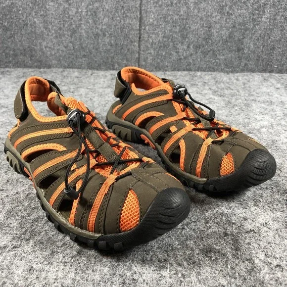 Kamik Escape Sandals Mens Size 8 Olive Orange Closed Toe Hiking‎ Water HK0125