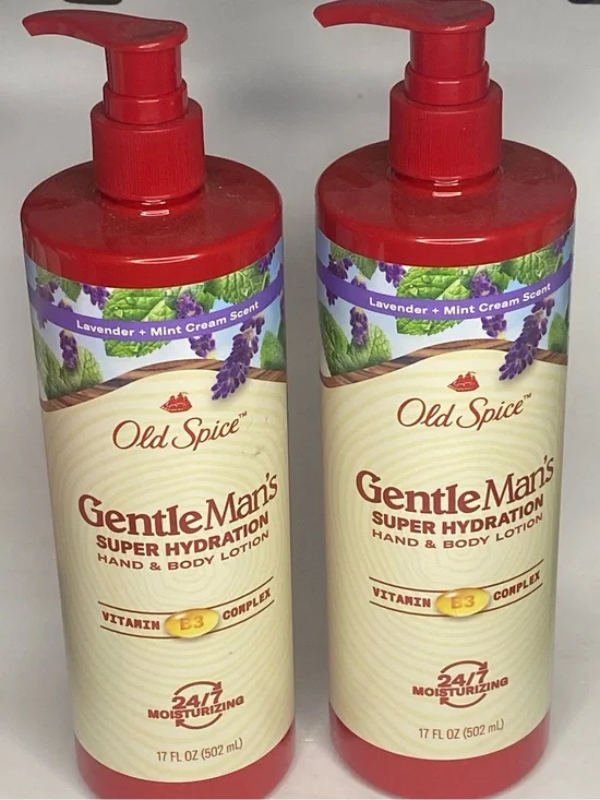 Gentle Man’s Lavender + mint cream Scent Super Hydration hand & body lotion
