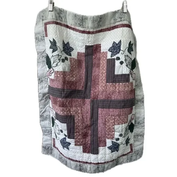 VNT JCPenney Home Collection Embroidered Applique Mix Print Standard Pillow Sham