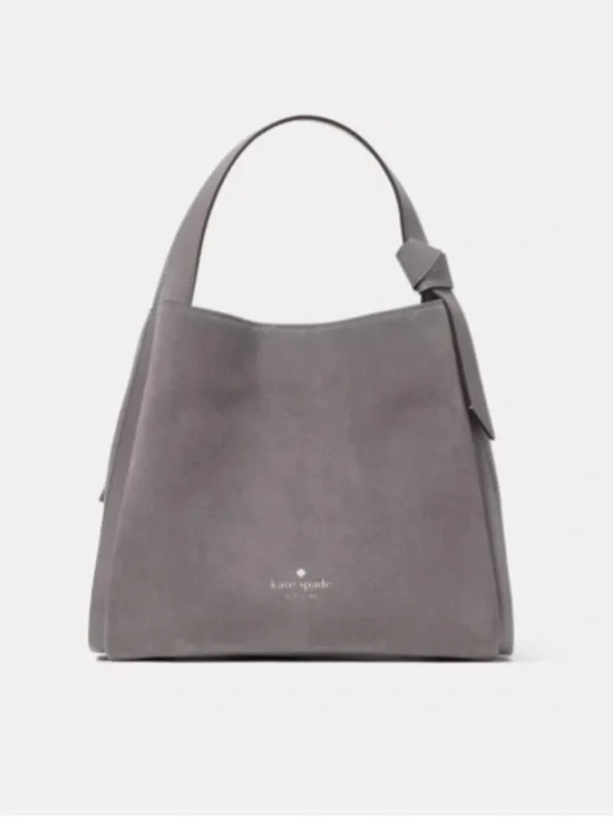kate spade Gray Suede Hobo Satchel
