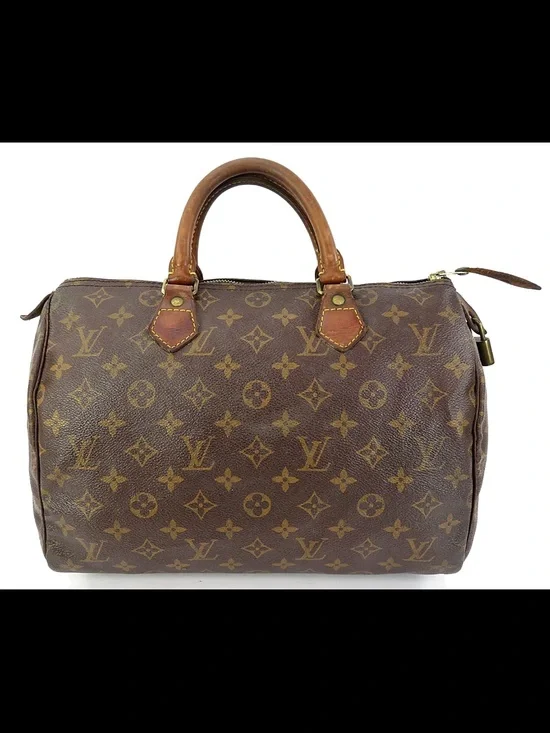 Louis Vuitton Brown Monogram Canvas Speedy Handbag