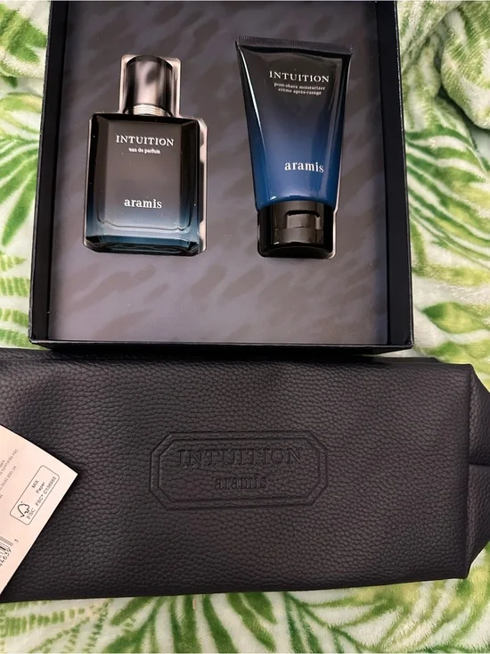 Intuition By Aramis EDP & Post Shave Moisturizer Gift Set & Dopp Bag,New