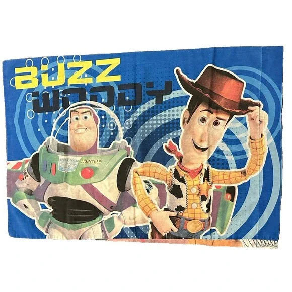 Vintage Buzz Lightyear Woody Toy Story Disney Standard Pillowcase