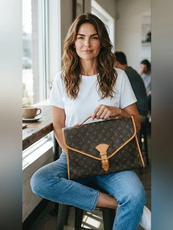 Auth Louis Vuitton Monogram Beverly 2 Way Shoulder Bag M51121