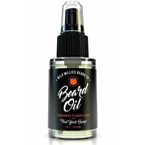 Wild Willies Premium Beard Growth Oil and Conditioner, 2 fl oz