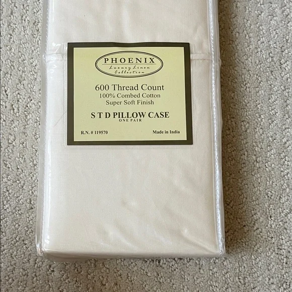 Phenix Luxury Linen Pillow Case - Cream