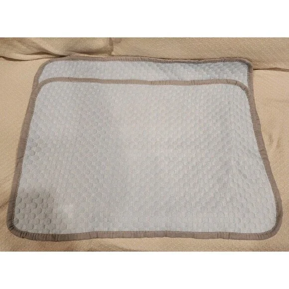 Cooling Pillowcases Soft Breathable Fabric Honeycomb Blue Gray 2 Pack