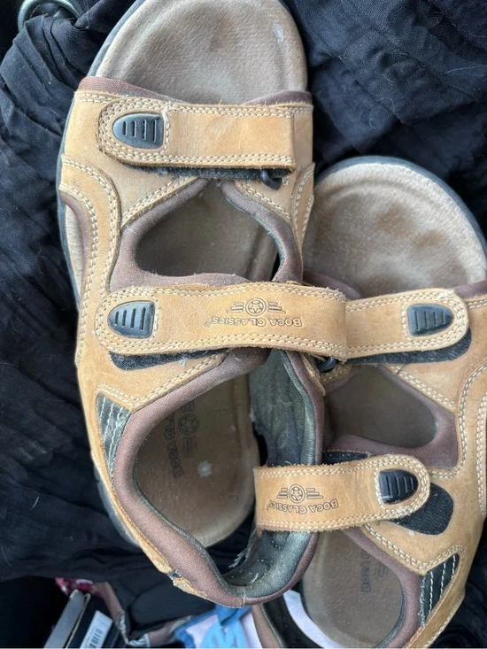 Men’s Brown/Tan Adjustable Outdoor Sandals