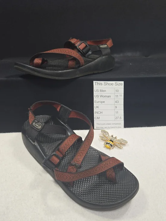 Chaco Z2 Classic Sport Brown and Black Adjustable Strap Sandals