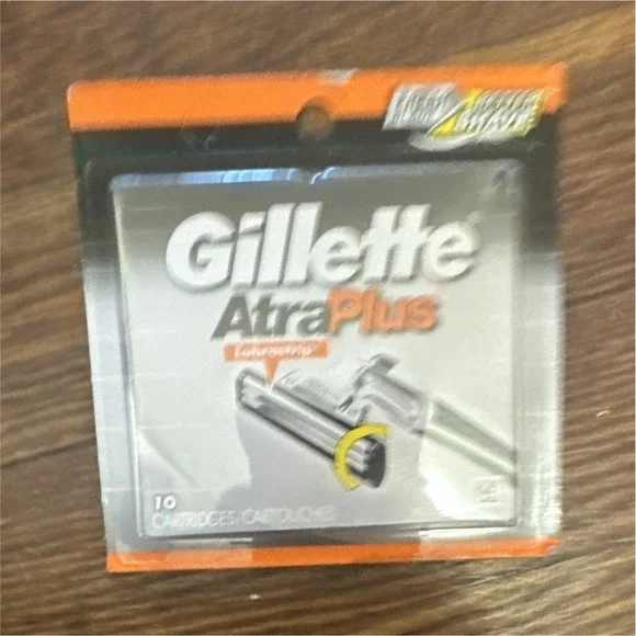 Gillette Atra Plus Refill Cartridges 10 Pack 2-Blade Stainless Steel