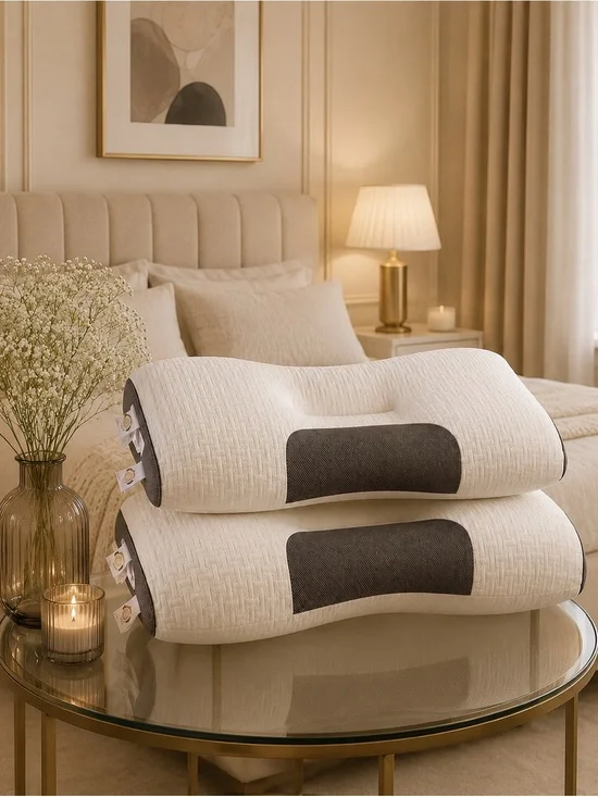 3D orthopedic recommended pillows 2 pieces new