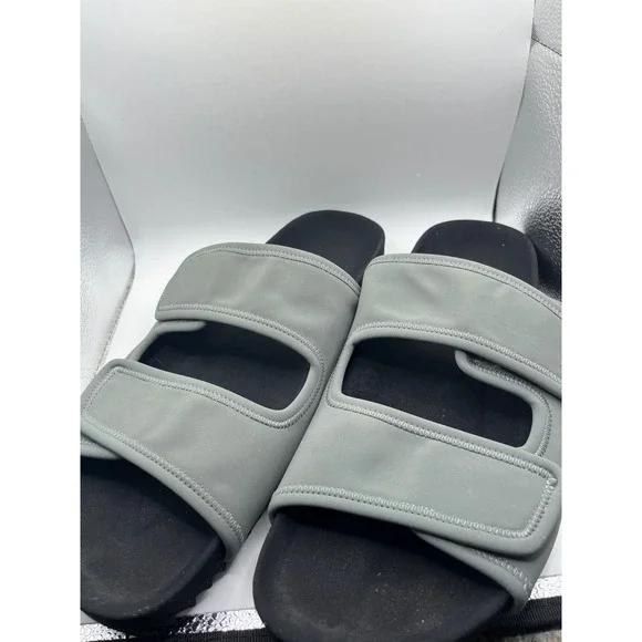 James‎ Perse Mens Grey Adjustable Strap Slide Sandals Size 13