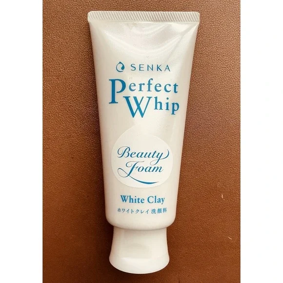 SENKA Perfect Whip White Clay Foam Face Cleanser, Deep Cleansing, 4.23 oz