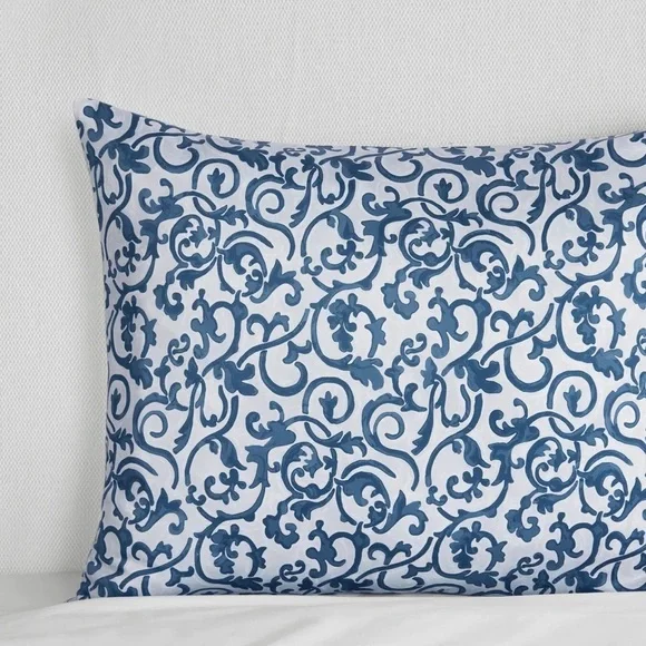 SFERRA Millbrook Euro Sham Egyptian Cotton Color Storm