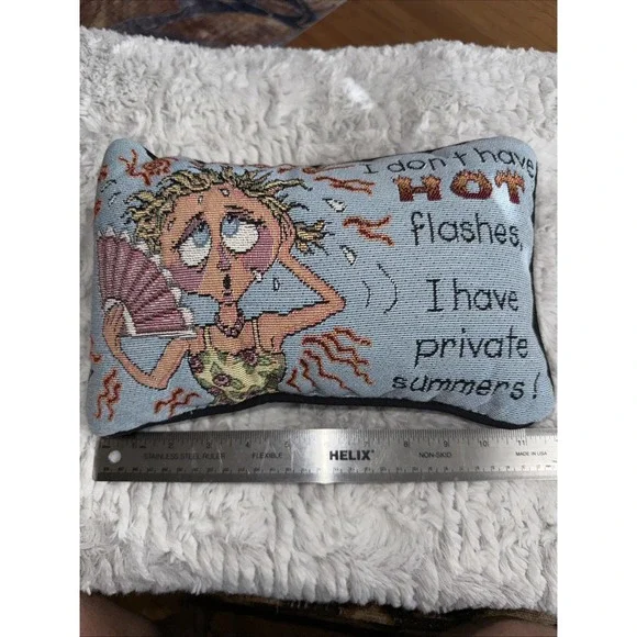 Tapestry Menopause Mini Pillow I Don't Have Hot Flashes I Have Private Summers‎