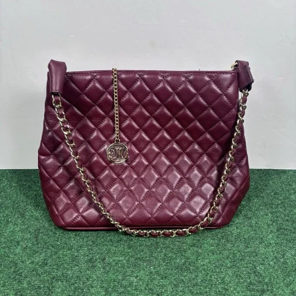 Borse In Pelle Bordeaux Leather Handbag Made In Italy